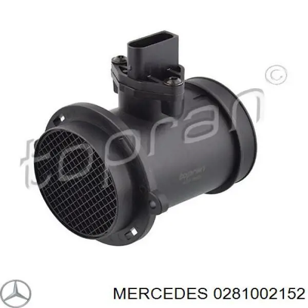 0281002152 Mercedes sensor de flujo de aire/medidor de flujo (flujo de aire masibo)