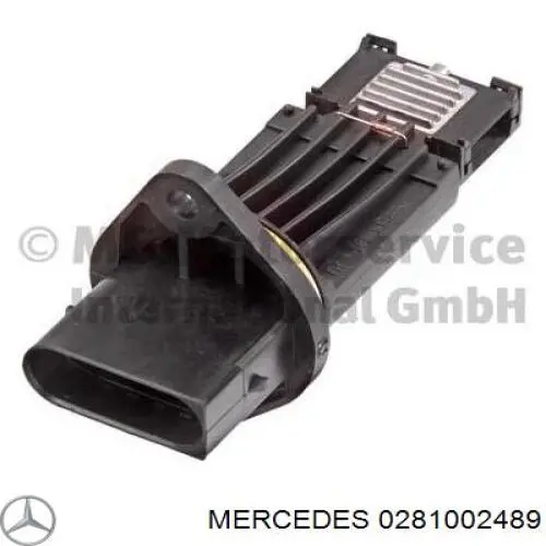 0281002489 Mercedes sensor de flujo de aire/medidor de flujo (flujo de aire masibo)