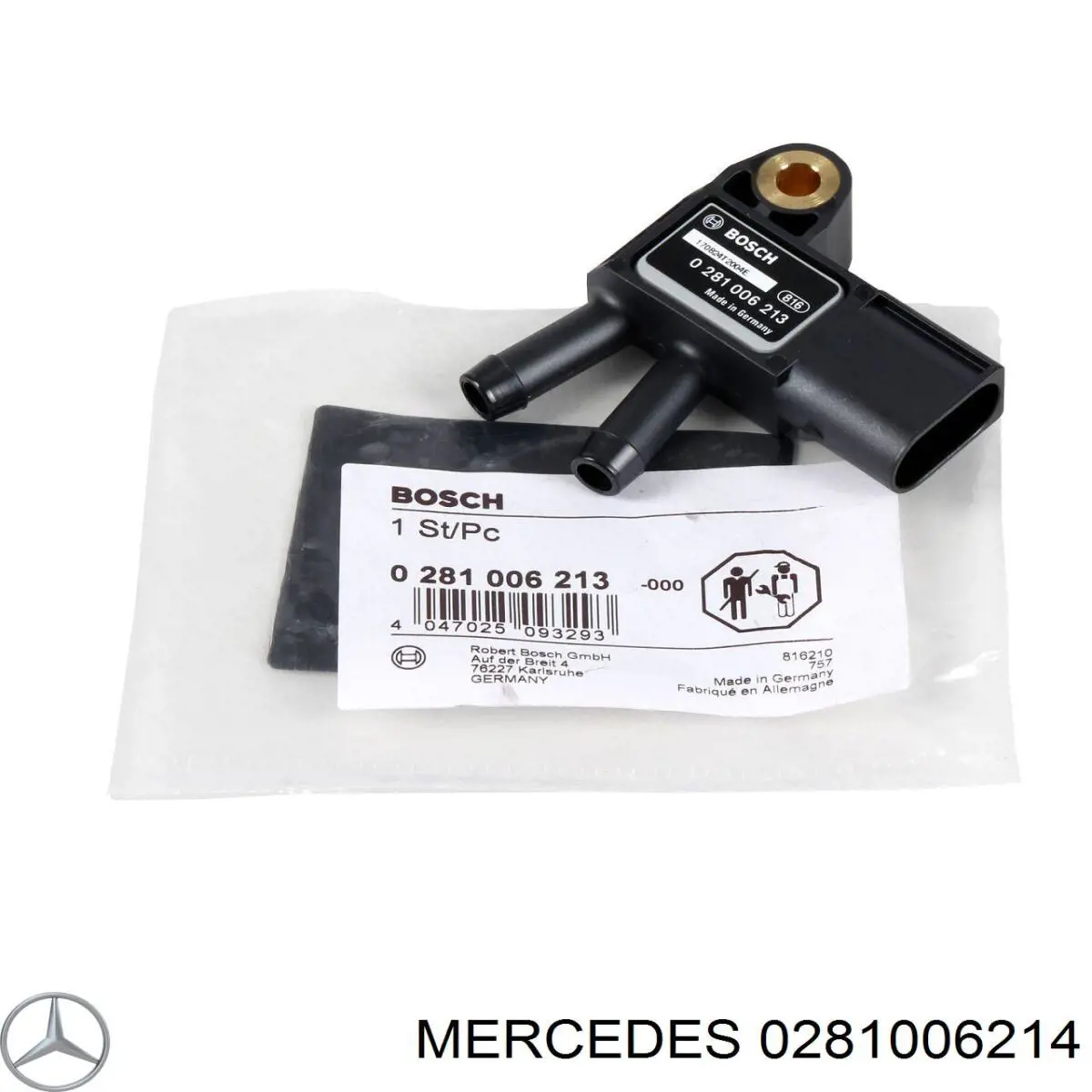 0281006214 Mercedes sensor de presion de escape