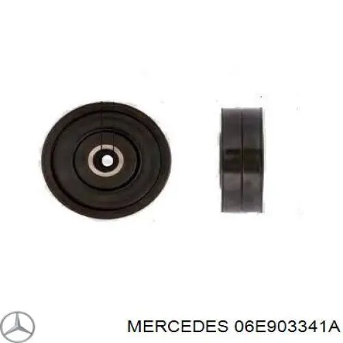 06E903341A Mercedes polea inversión / guía, correa poli v