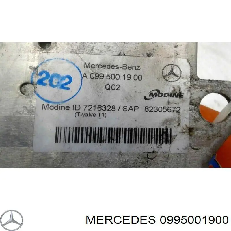 0995001900 Mercedes radiador enfriador de la transmision/caja de cambios