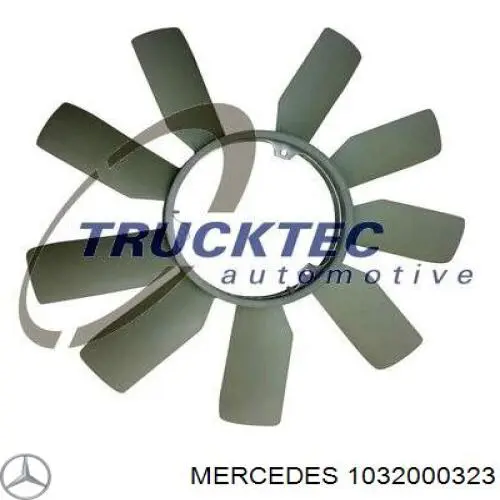 1032000323 Mercedes rodete ventilador, refrigeración de motor