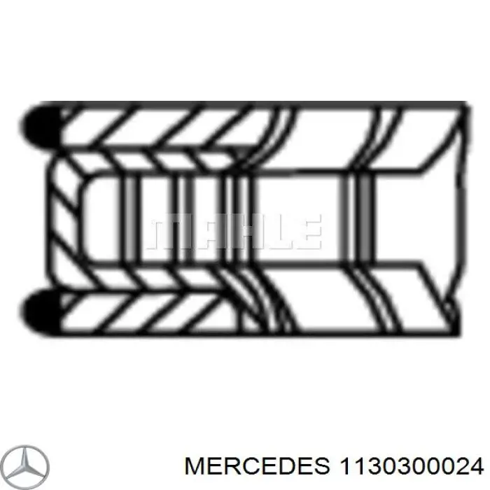 1130300024 Mercedes juego de aros de pistón para 1 cilindro, std