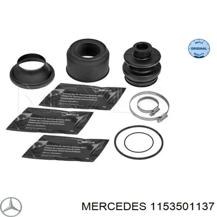 1153501137 Mercedes fuelle, árbol de transmisión trasero interior