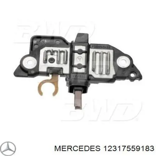 12317559183 Mercedes regulador de rele del generador (rele de carga)