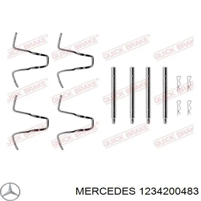 1234200483 Mercedes pinza de freno delantera derecha