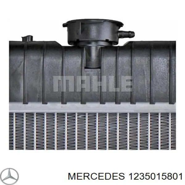 1235015801 Mercedes radiador refrigeración del motor