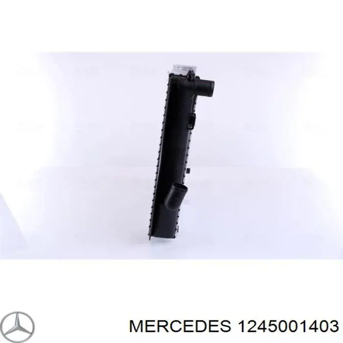 1245001403 Mercedes radiador refrigeración del motor