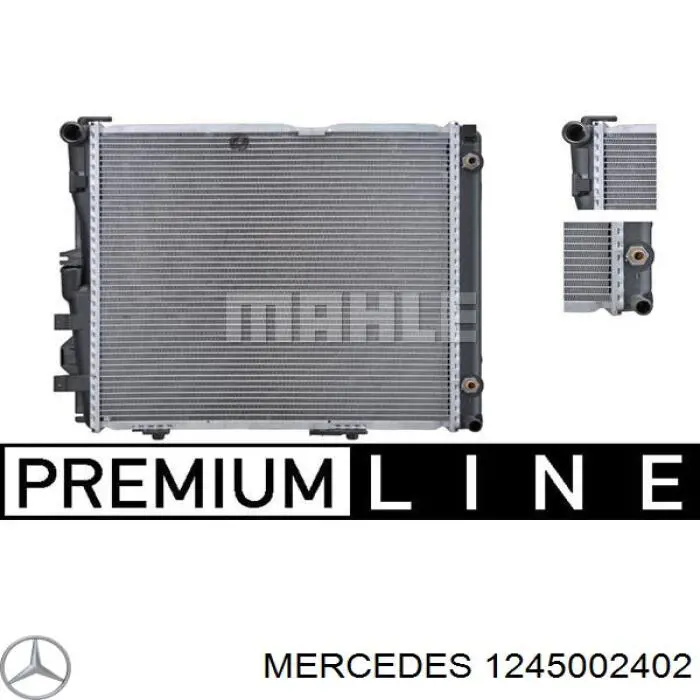 1245002402 Mercedes radiador refrigeración del motor