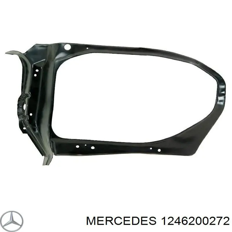 1246200272 Mercedes soporte de radiador superior (panel de montaje para foco)