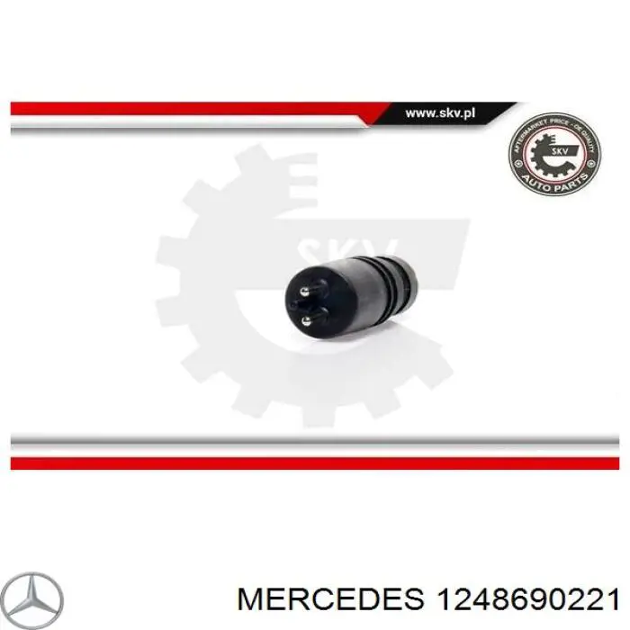 1248690221 Mercedes bomba de limpiaparabrisas delantera