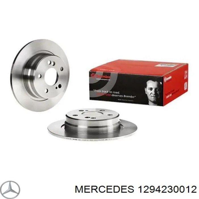 1294230012 Mercedes disco de freno trasero