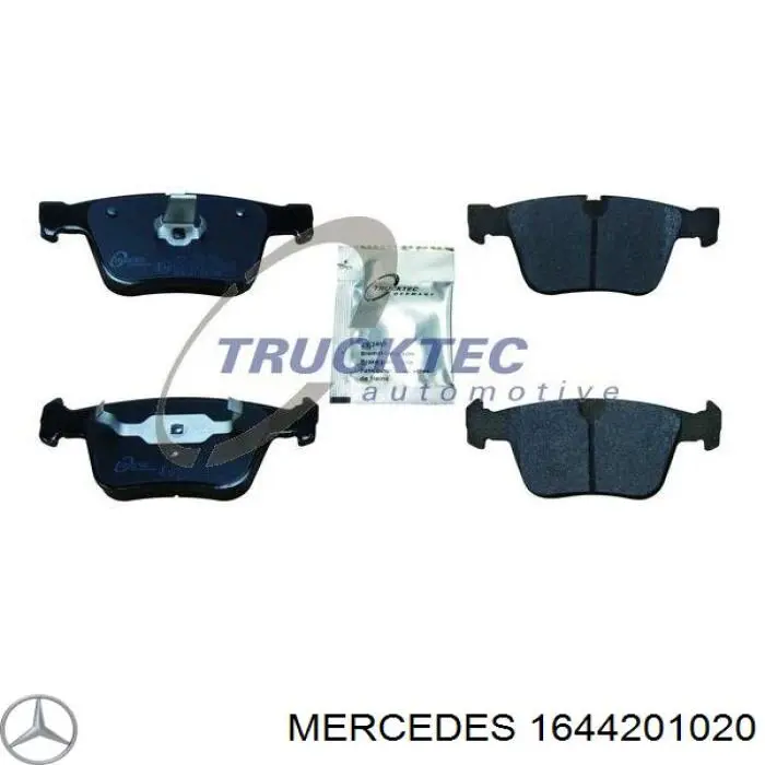 1644201020 Mercedes pastillas de freno traseras