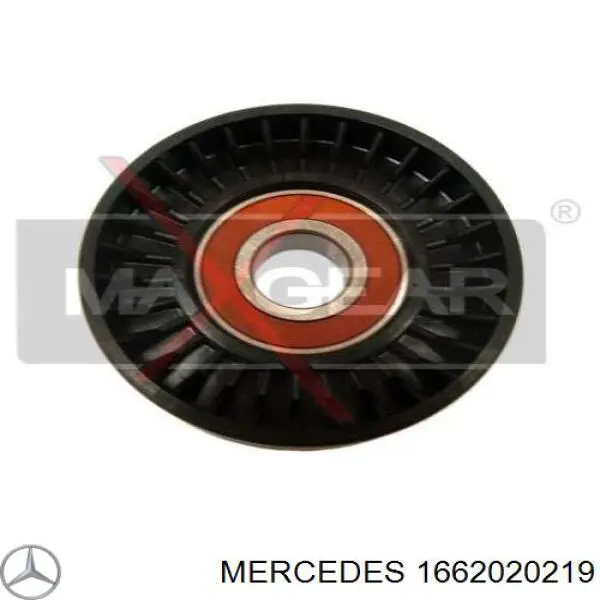 1662020219 Mercedes rodillo, correa trapecial poli v