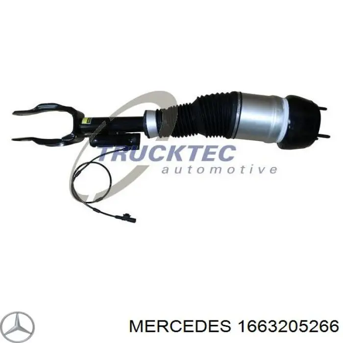 1663205266 Mercedes amortiguador delantero derecho