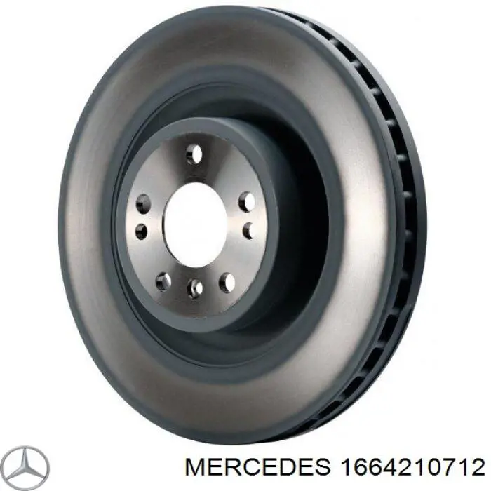 1664210712 Mercedes freno de disco delantero