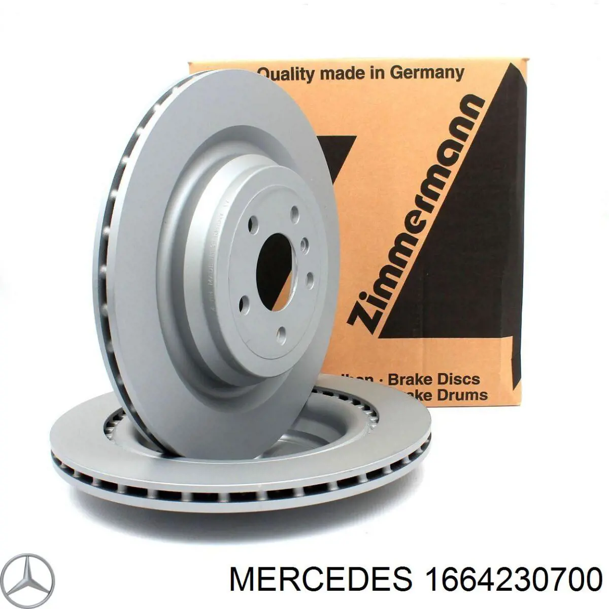 1664230700 Mercedes disco de freno trasero