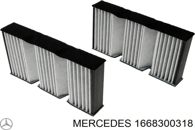 1668300318 Mercedes filtro de habitáculo