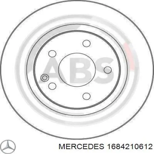 1684210612 Mercedes freno de disco delantero