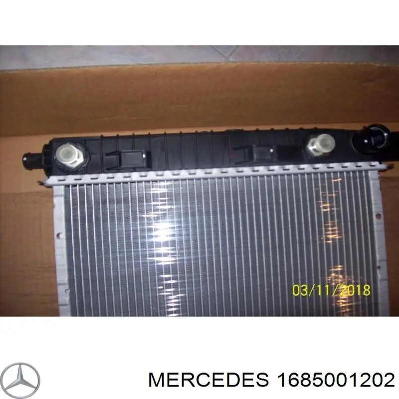 1685001202 Mercedes radiador refrigeración del motor