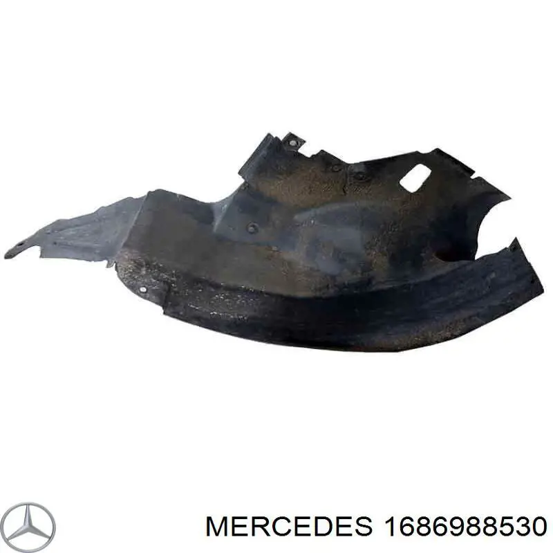 1686988530 Mercedes guardabarros interior, aleta delantera, izquierdo trasero