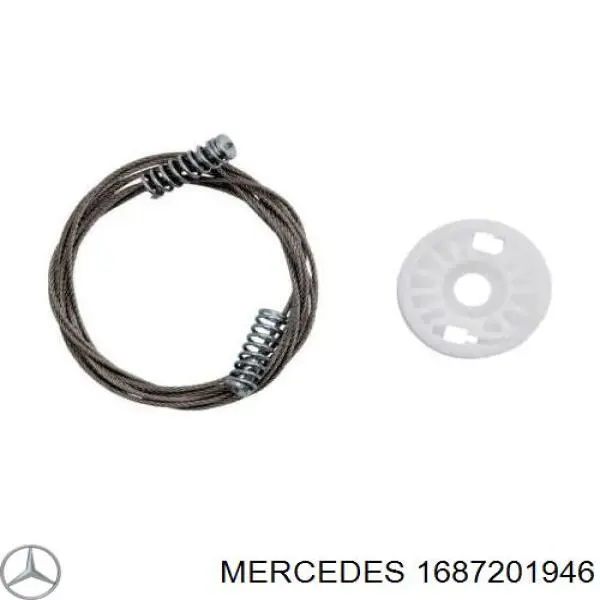 1687201946 Mercedes mecanismo de elevalunas, puerta delantera izquierda