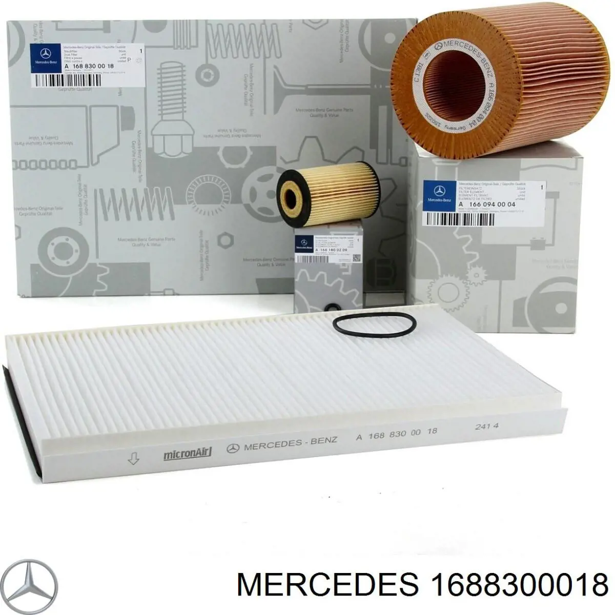 1688300018 Mercedes filtro de habitáculo