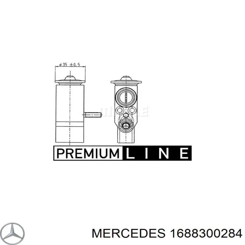 1688300284 Mercedes válvula de expansión, aire acondicionado