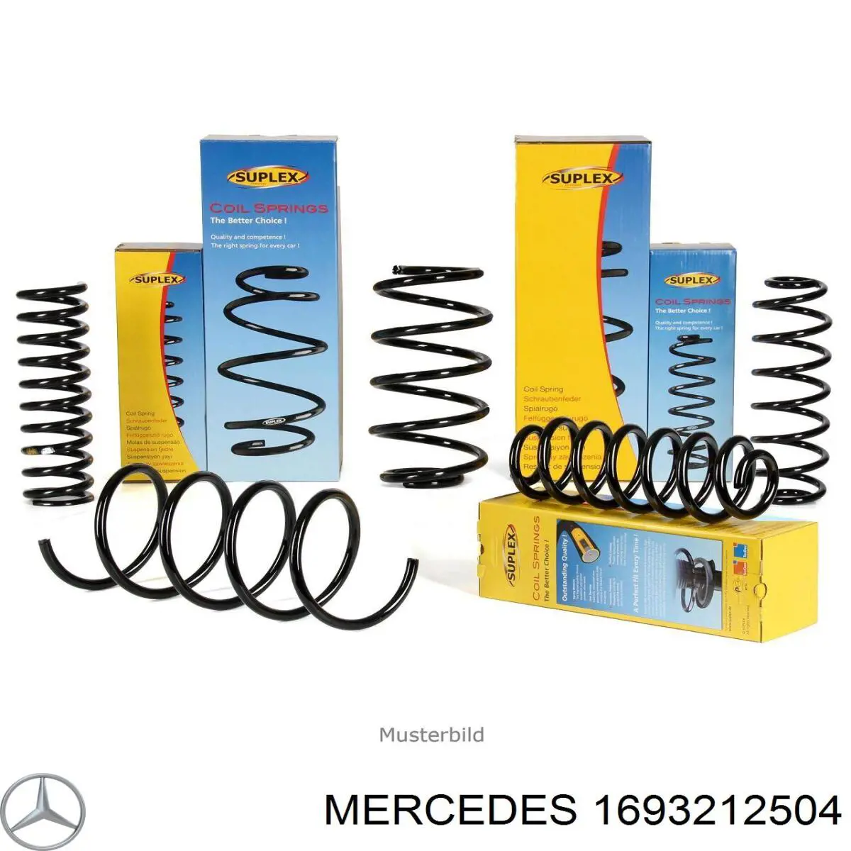 1693212504 Mercedes muelle de suspensión eje delantero