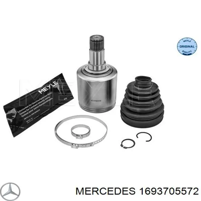 1693705572 Mercedes árbol de transmisión delantero izquierdo