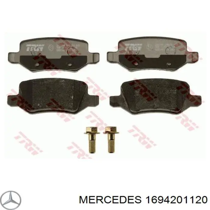 1694201120 Mercedes pastillas de freno traseras