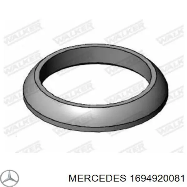 1694920081 Mercedes junta de tubo de escape silenciador