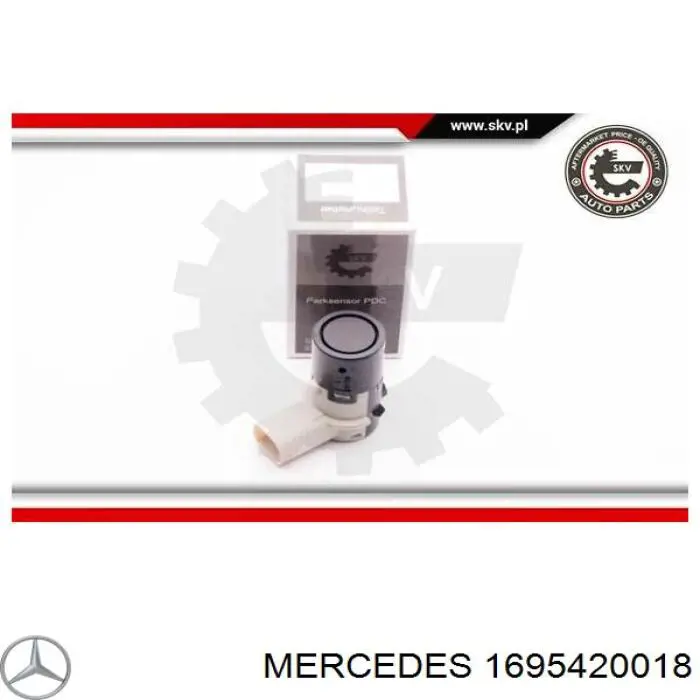 1695420018 Mercedes sensor alarma de estacionamiento trasero