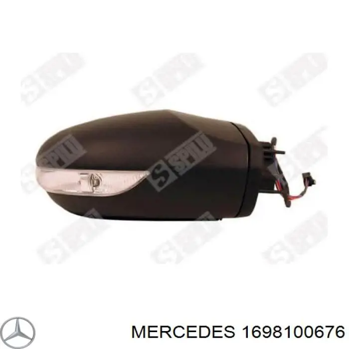 A169810067628 Mercedes espejo retrovisor derecho