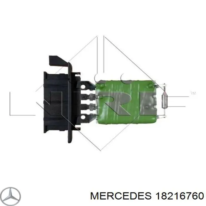 18216760 Mercedes resitencia, ventilador habitáculo