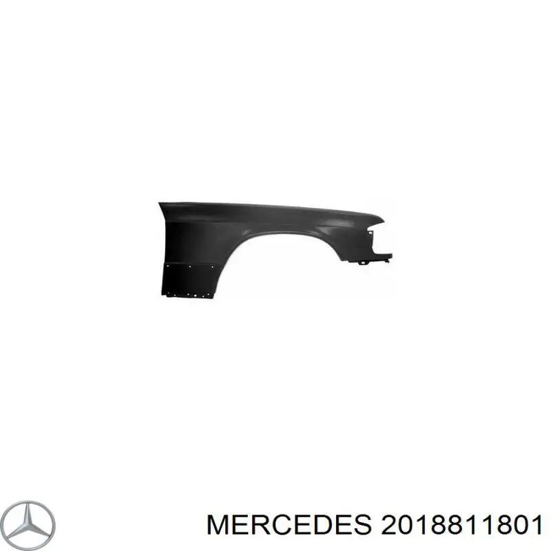  Guardabarros delantero derecho para Mercedes C W201