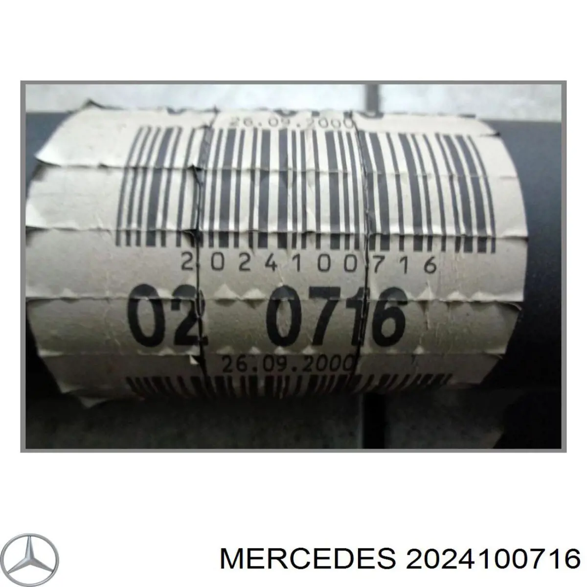 A2024100716 Mercedes árbol cardán trasero completo