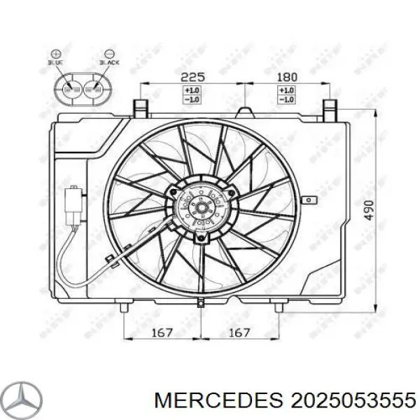 2025053555 Mercedes bastidor radiador (armazón)