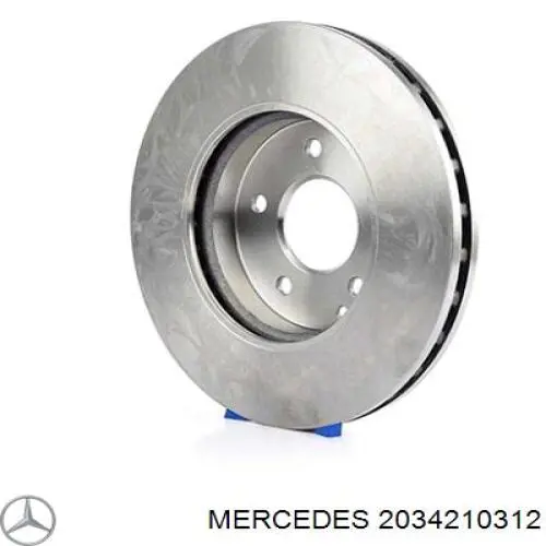 2034210312 Mercedes freno de disco delantero