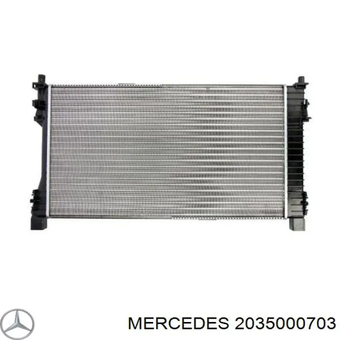 2035000703 Mercedes radiador refrigeración del motor