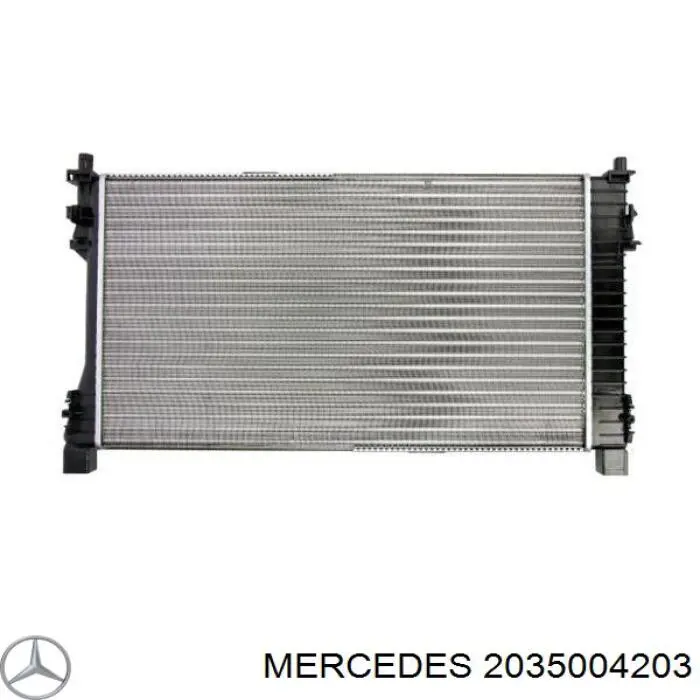 2035004203 Mercedes radiador refrigeración del motor