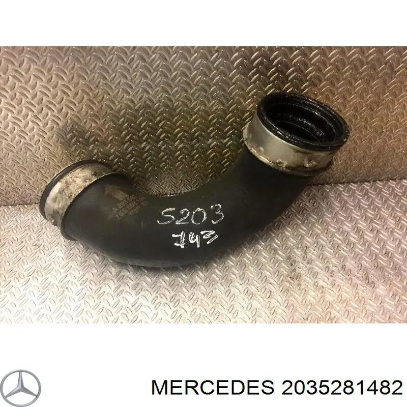 2035281482 Mercedes tubo flexible de aire de sobrealimentación izquierdo