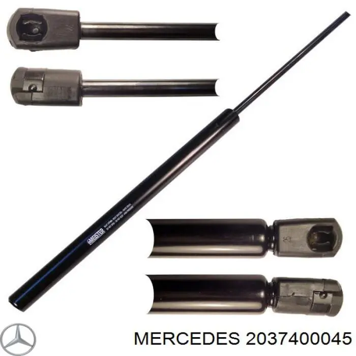 2037400045 Mercedes amortiguador de maletero