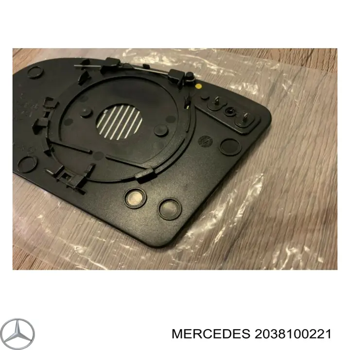 2038100221 Mercedes cristal de espejo retrovisor exterior derecho