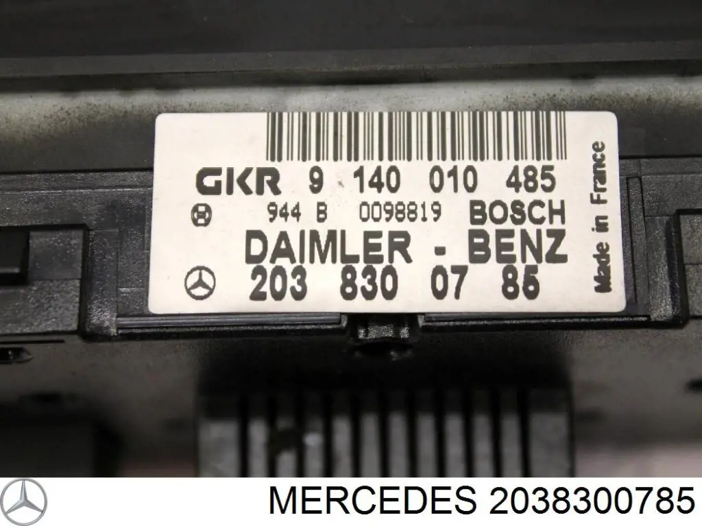 2038300785 Mercedes unidad de control, calefacción/ventilacion