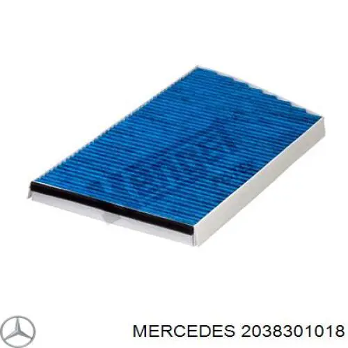 2038301018 Mercedes filtro de habitáculo