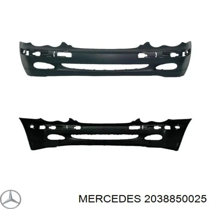 2038850025 Mercedes parachoques delantero