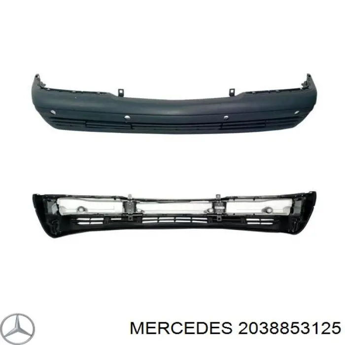 2038853125 Mercedes parachoques delantero