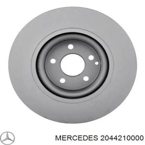 2044210000 Mercedes freno de disco delantero