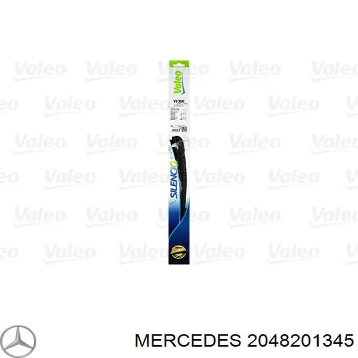 2048201345 Mercedes juego de limpiaparabrisas de luna delantera, 2 piezas